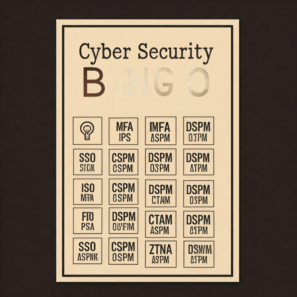 Cyber Security Bingo Card